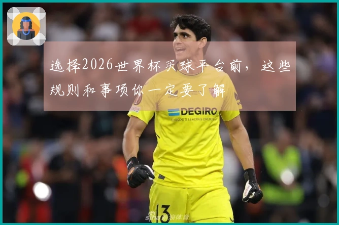 选择2026世界杯买球平台前，这些规则和事项你一定要了解